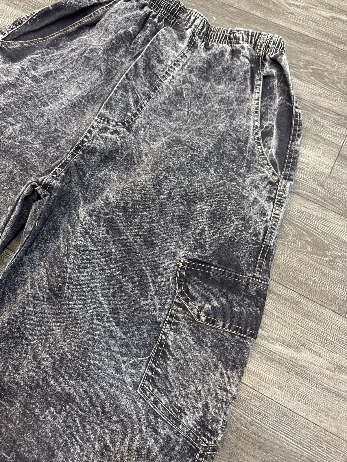 Calça Baggy - Cinza Estonado