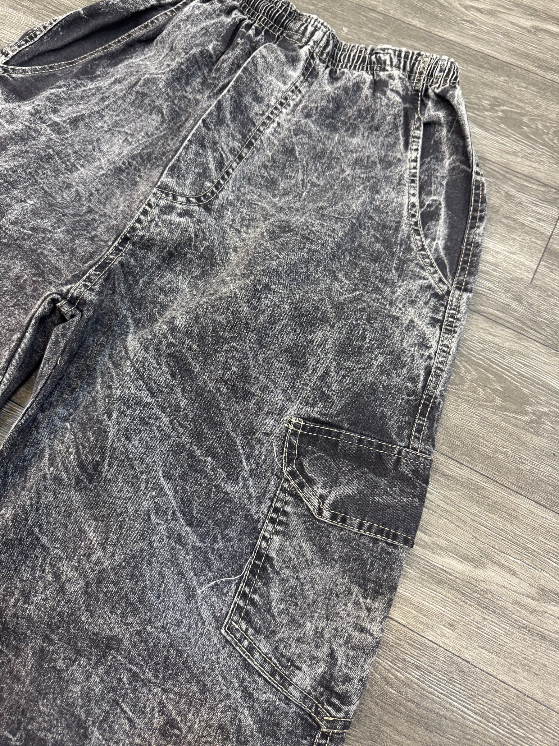 Calça Baggy - Cinza Estonado